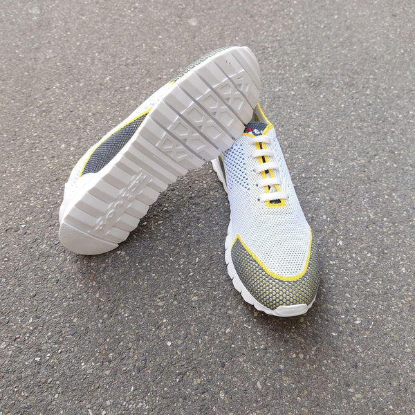 Sneakers Kiton FIT grey/white/yellow