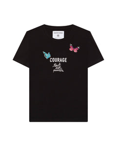 T-shirt Quantum Courage TOUT EST POSSIBLE (SMALL) Noir