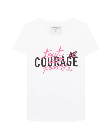 T-shirt Quantum Courage TOUT EST POSSIBLE COURAGE