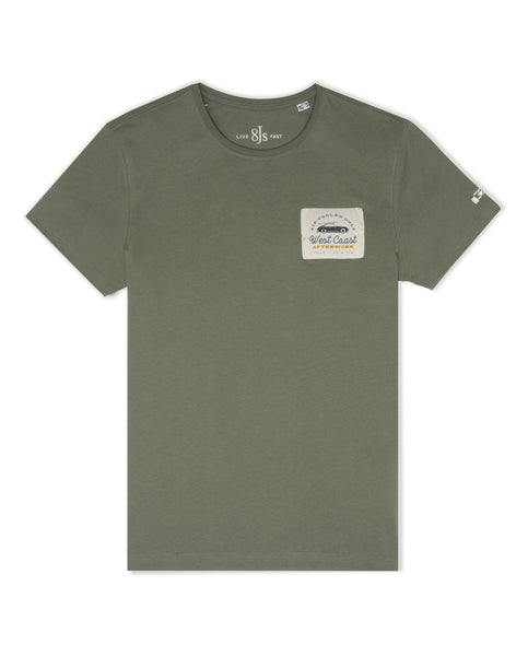 T-shirt 8Js TS-0090 Dusty Olive