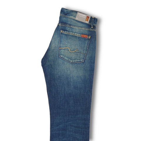 Jeans 7 for all mankind Standard SMFJ56FO bleu vert